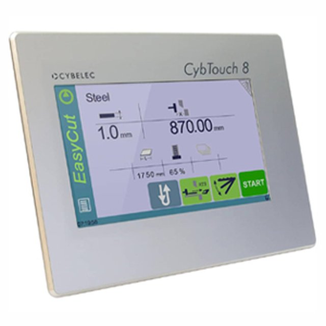 Commande numérique CYBELEC CybTouch 8 pour cisaille guillotine